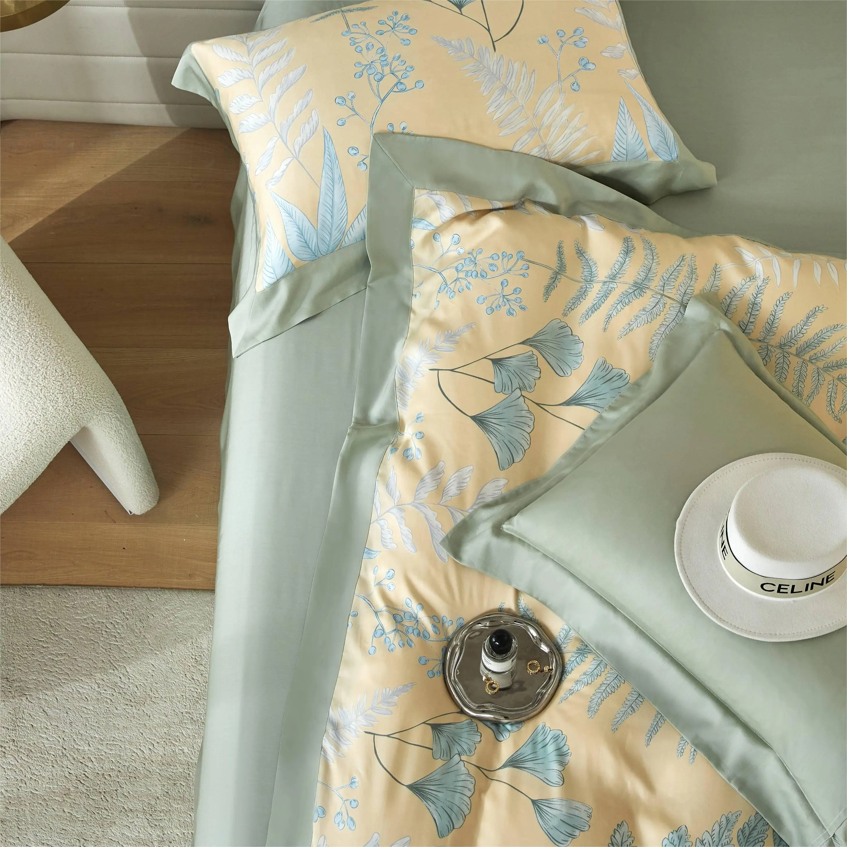 40S tencel printed fabric for bed use