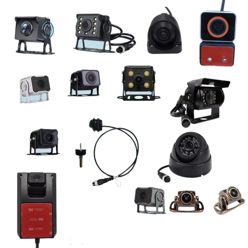 Car 12V 24V universal surveillance camera PAL 720P 1080P truck bus engineering vehicle blind spot monitoring reversing camera