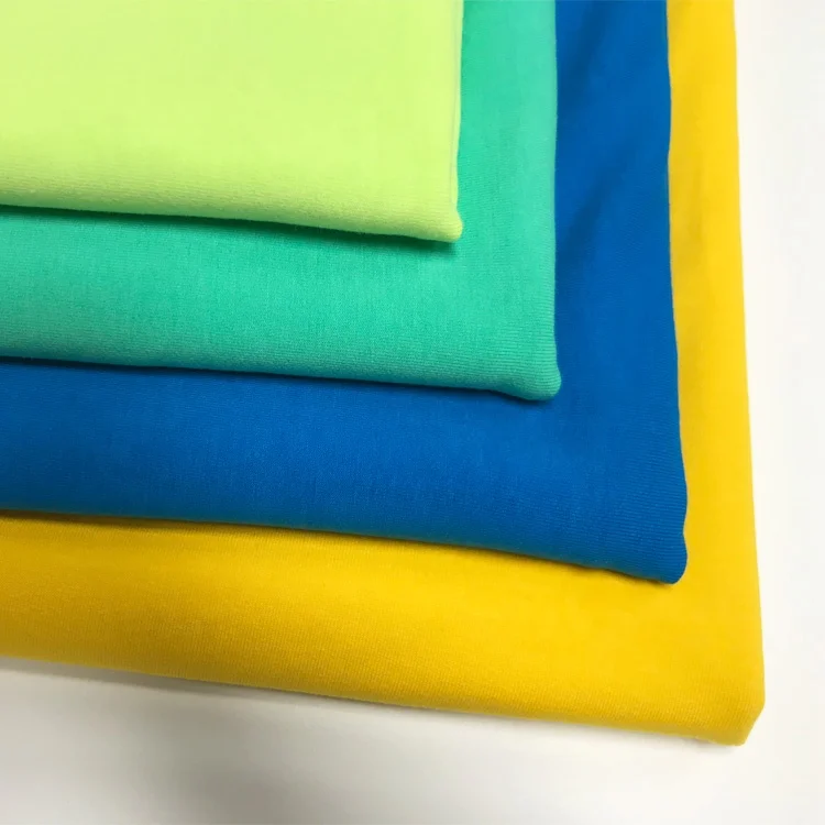 2020 New Design 40s knitted fleece fabric interlock fabric 95% Cotton  5% spandex Fabric