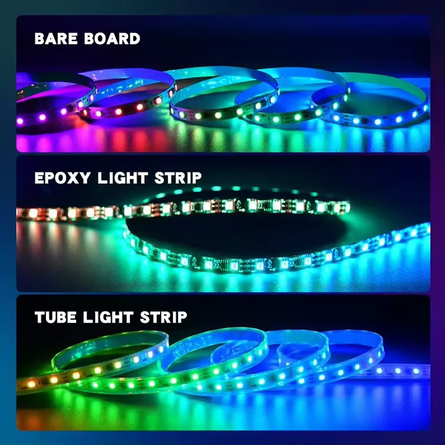 12V RGB 3030 dimming led strip lightbar for colorful dynamic lightbox lighting