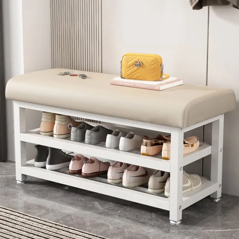 bench shoe organizer storage shelf wooden shoe changing stool home furniture bedroom bench wooden shoe rack with door