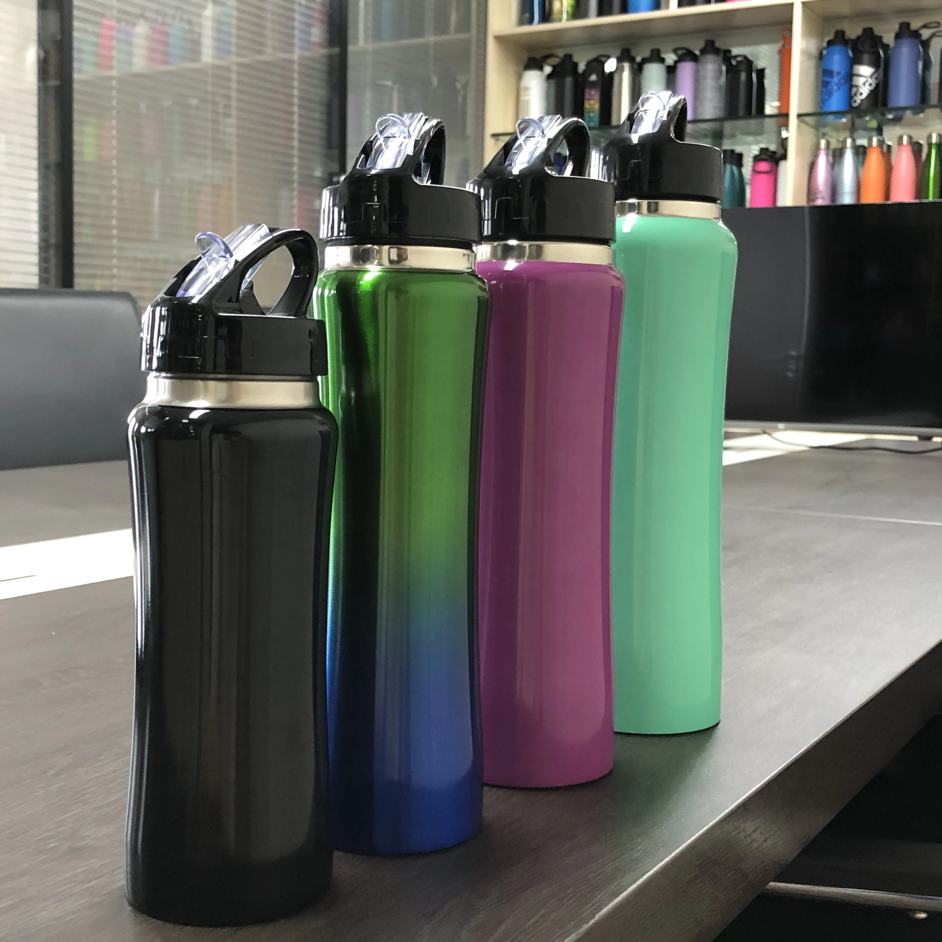 Ready to ship 750ml amazon hot selling vacuum insulated stainless steel sport water bottle