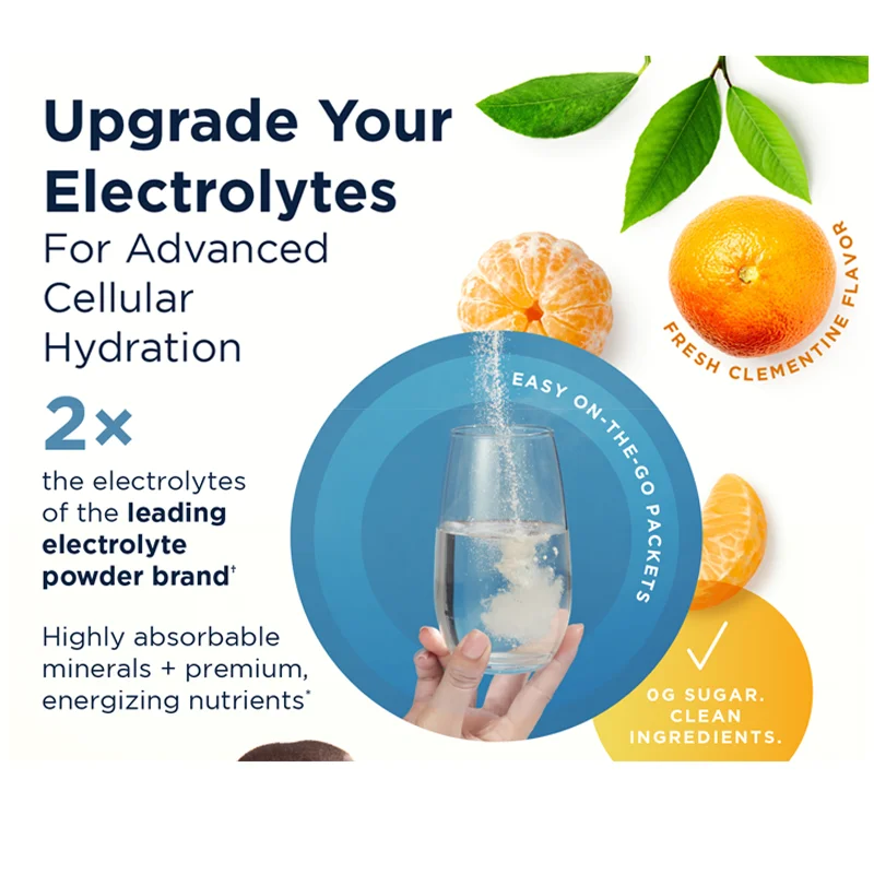 ODM&OEM Private Label Sugar Free nutrition Electrolytes Powder Rainbow Sherbet Recovery Drink Electrolyte Powder energy drink