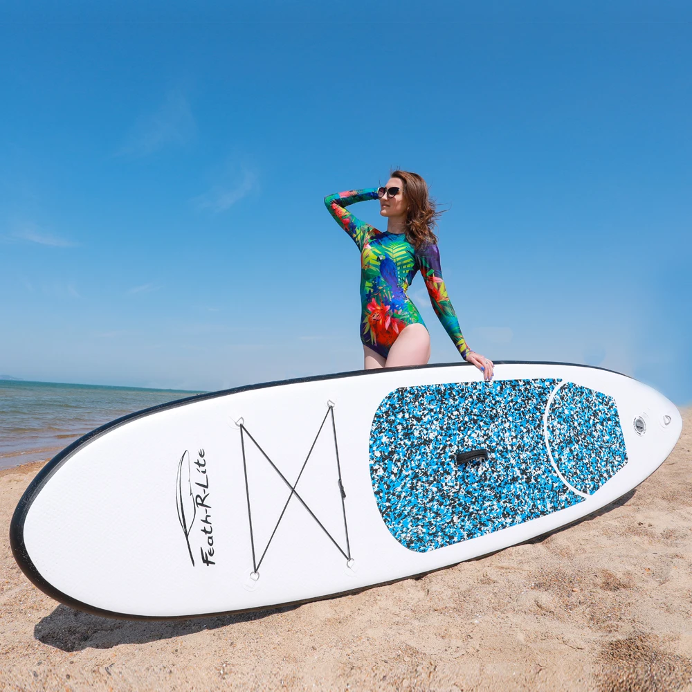 FUNWATER Free Shipping clear stand up paddle board hard buy surfboard inflatable board transparent surf water sport seat for sup
