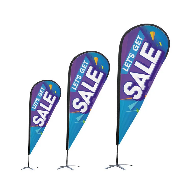 New Popular Product Custom Advertising Flag Flying Banners sublimation pinrted flag Beach Flags