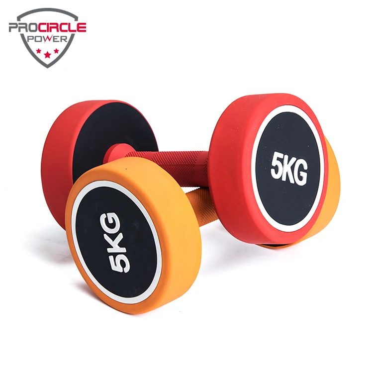 Gym Equipment PVC Coating Weights Dumbbell Set