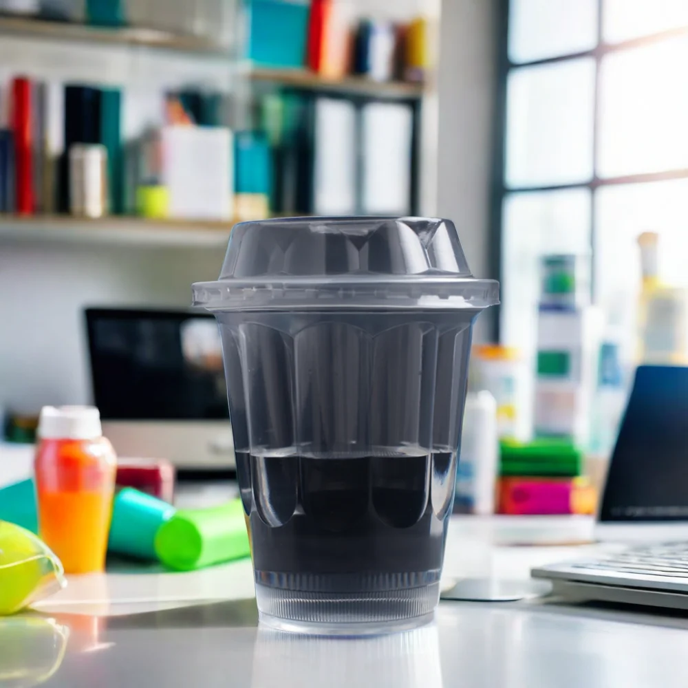 Take Away Bubble Milk Tea Hard Cups Clear Beverage Cups Custom Injection Frosted PP Plastic Single Wall Disposable Carton 180ml