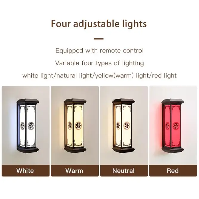 JSJ-BD-P1-M flat cover LED solar wall lamp IP65 outdoor Chinese waterproof wall lamp   Garden Lights for Outdoor Use