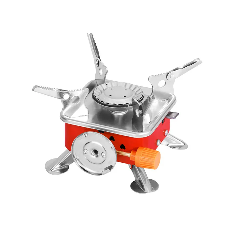 Portable Mini Camping Outdoor Alcohol Stove Survival Furnace Stove Pocket Picnic Cooking Gas Burner Made of Iron Metal