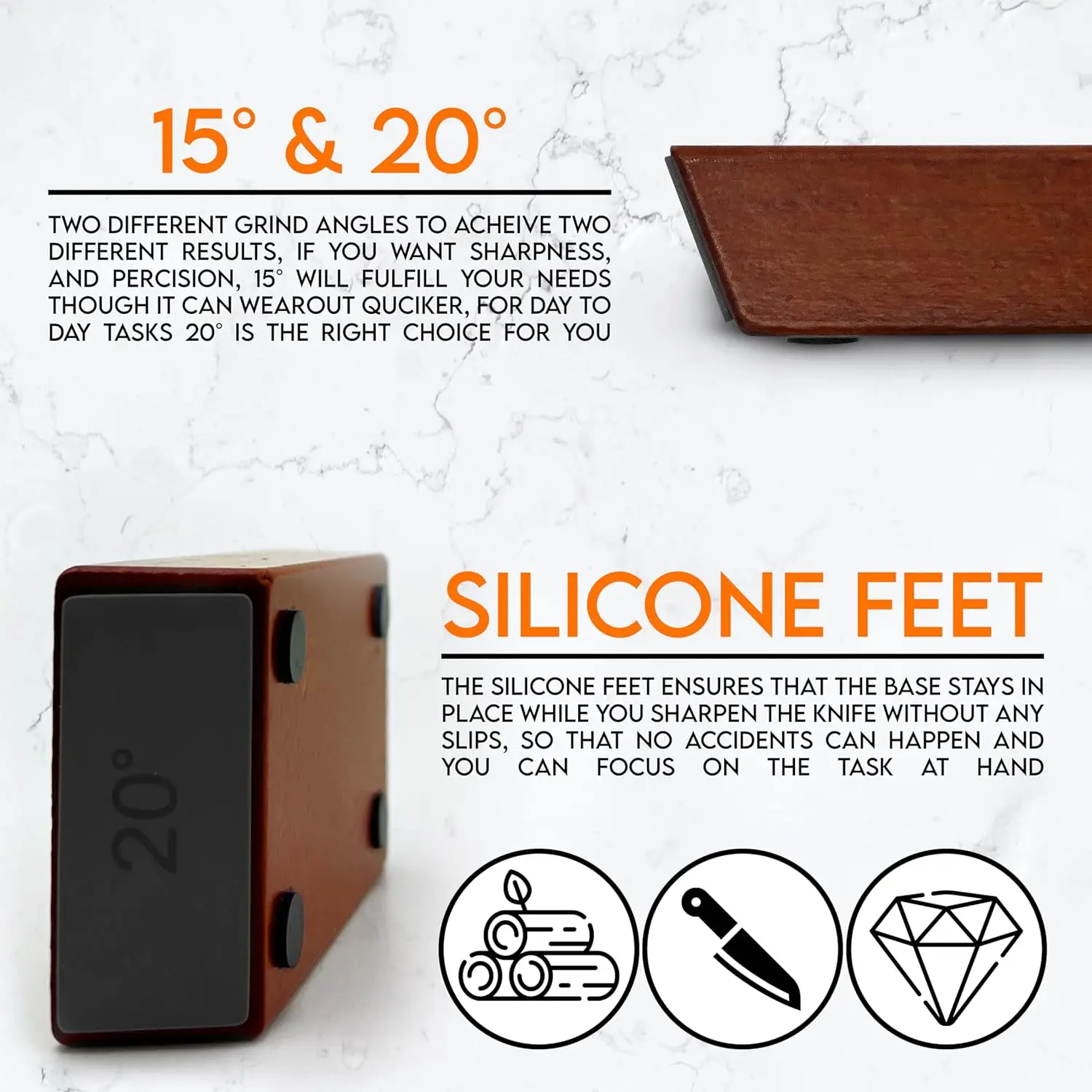 Magnetic Roller Diamond&Ceramic Knife Sharpening System Set With 15 & 20 Degree Angle For Straight Edge