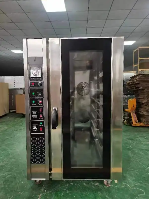 Commercial hot air convection oven 5 8 10 15 trays gas and electric convection oven for bakery.