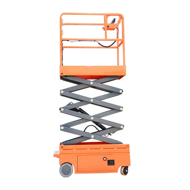 Self propelled scissor lift platform maintenance lift Motorized wheels Drive Aerial working lift platform