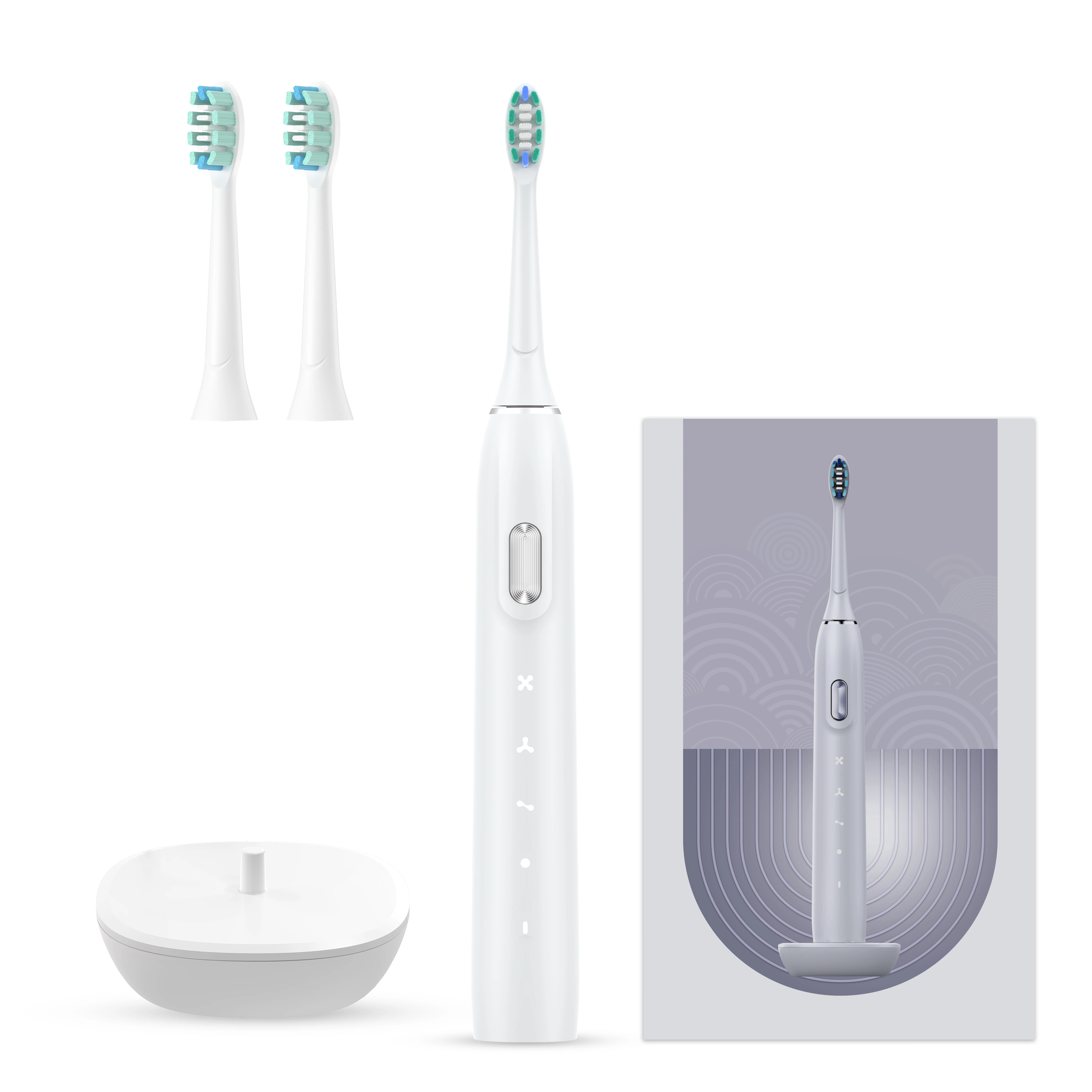Yyr Hot Sale Wireless Electric Toothbrush Electric Toothbrush Pressure Sensor Sonic Electric Toothbrush