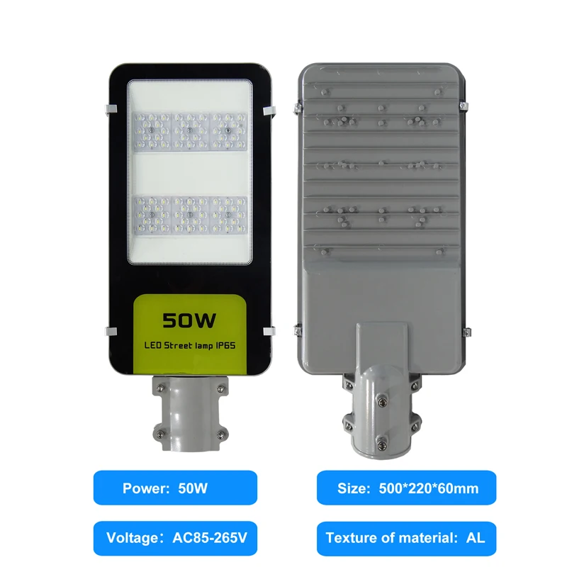 Outdoor waterproof road lumens lampadaire parking lighting 30W 50W 70W 100W 150W 200W watt across street lamp led light supplier