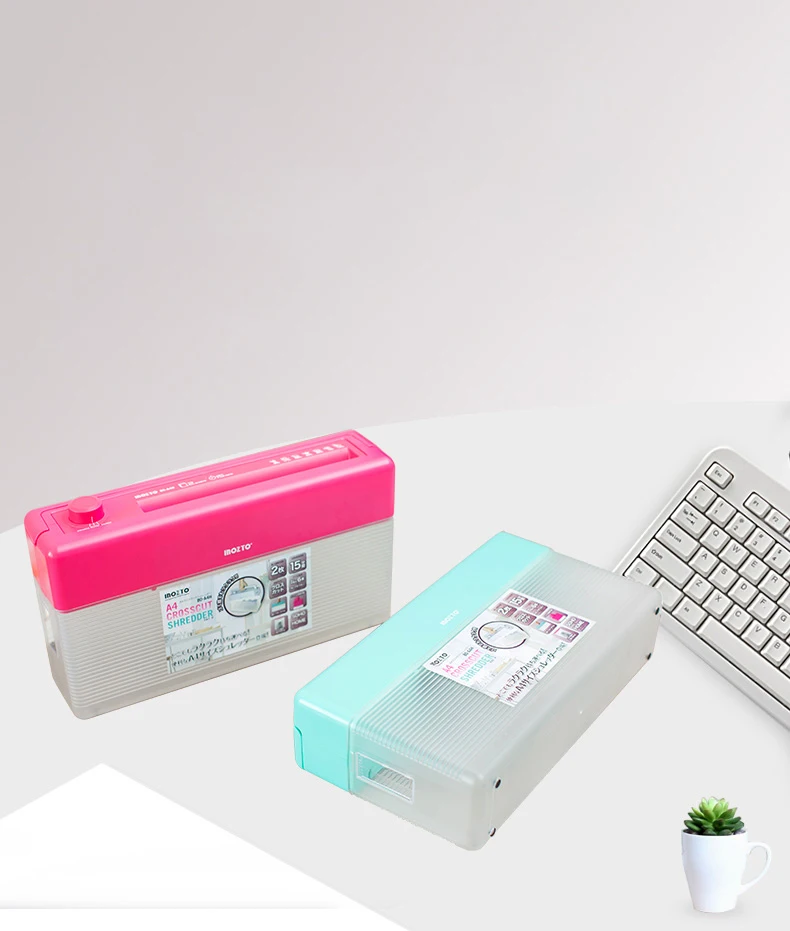 Customized High Quality Office Home 4L Shredder Portable Electric Shredder Portable Shredder for Document, Mail, Staple