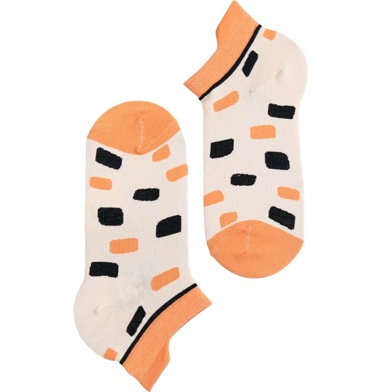 Mass customization of breathable and non slip pure cotton Cute short cartoon funny socks in summer