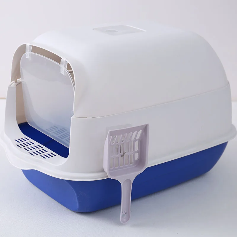 New Arrival Plastic Large Cat Litter Box With Shovel