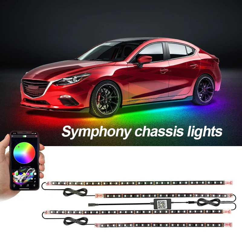 APP Underbody 12V Colorful Atmosphere Others Car Light Accessories Car Underglow Light
