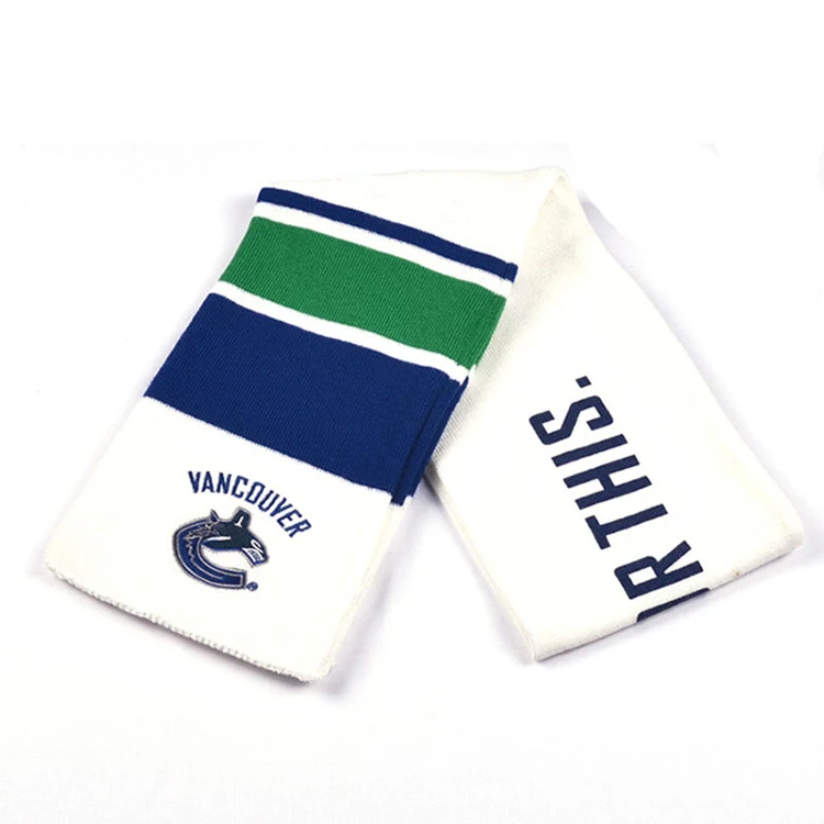 Custom Multi Color Personal Printed Fan Cheering Scarves Soccer Football Club Fan Scarf