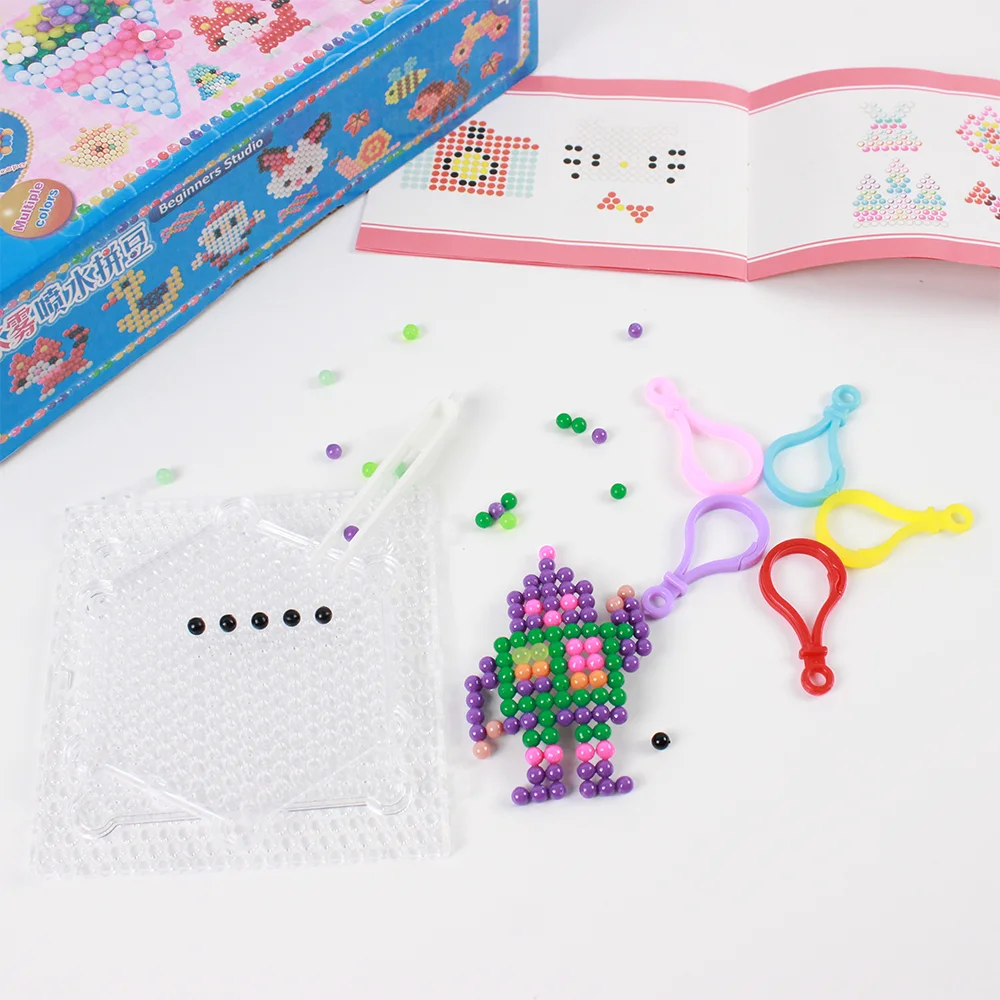 Fast shopping Children Polymer Material magic Water Sticky Bead with templates