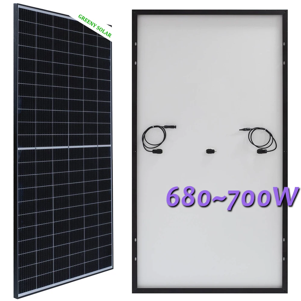 High Quality Solar Panel 680W 690W 700WTopcon High Efficiency Bifical Mono Solar Panel 450W 550W Solar Panel Price
