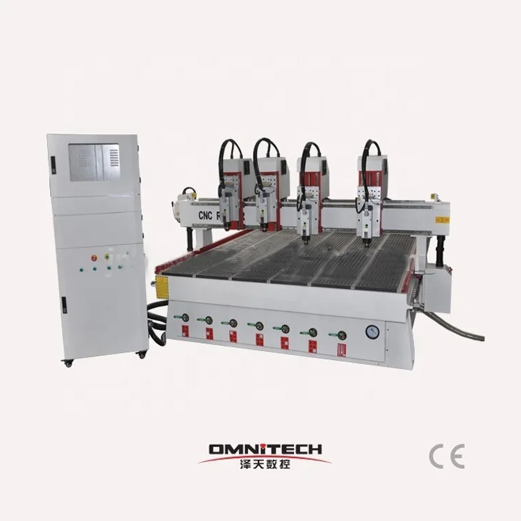 Hot Sale Cheap Large Wood Double Head Multi Spindle Wood Carving Machine