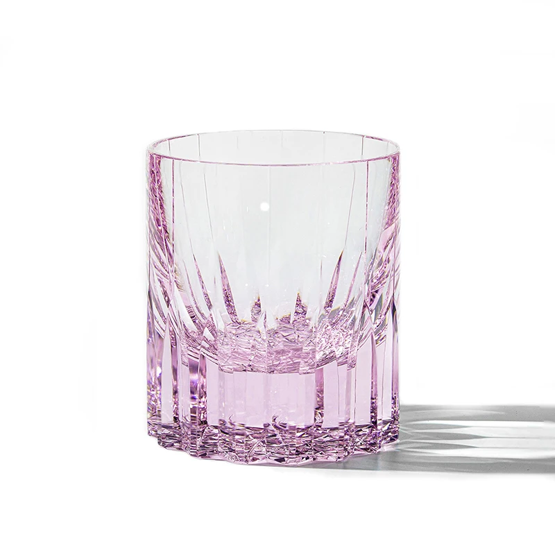 Luxury Lead Free Crystal Whiskey Glass Hand Carved Edo Kiriko Glasses 260ml/8oz for Christmas gift