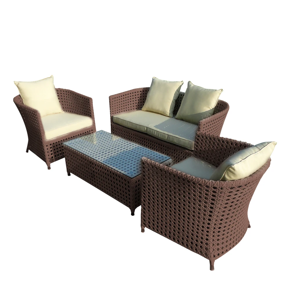 Factory Sale Outdoor Garden Patio Dining Single Rattan Wicker Chair No Fold Cafe Rattan Chair For Sale