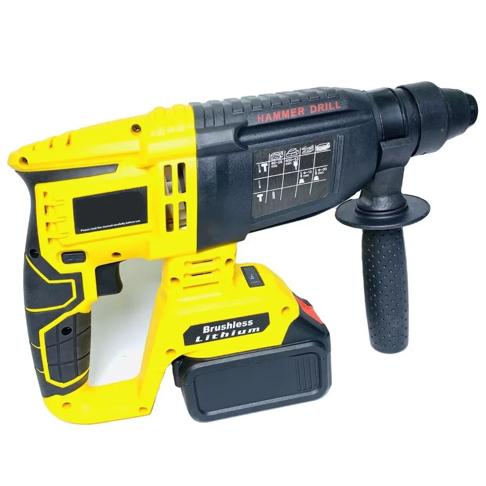 rotary with hammer Powertools Combo Set Cordless Power Drill Hammer Drills with Brushless Motor OEM Supported Electric Drill Kit