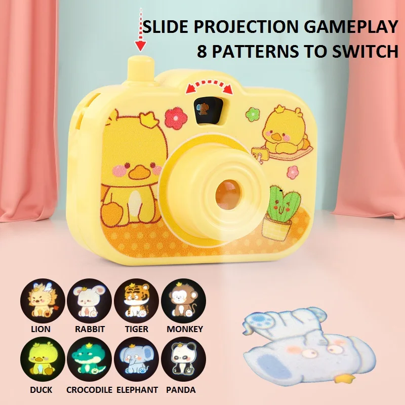 Early Education Projection Camera For Boys And Girls Mini Projection Camera Flashlight Toy Light Projector Children Toys