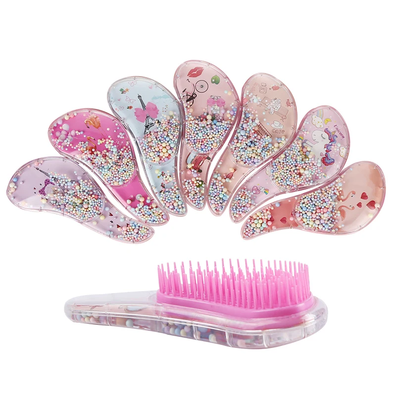 Wholesale Cartoon Massage Scalp Mini Detangling Hair Brush for Kids