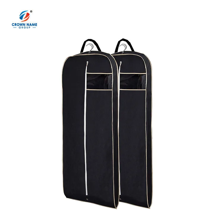 High Quality OEM customized black garment bag non woven carrier suit bag