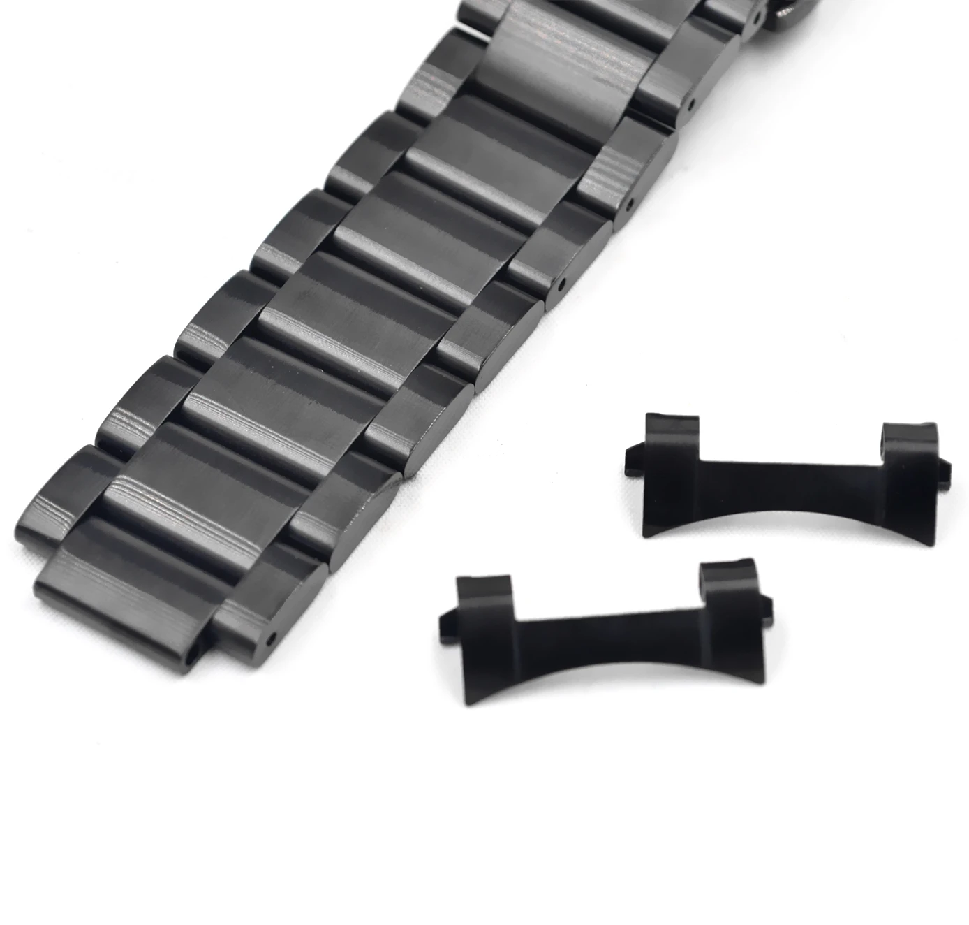 Brushed 22 mm Curve Elbow  Fashion Classic Replacement 304 Stainless Steel Watch Band Strap with Fork Ears for S3 samsung Watch