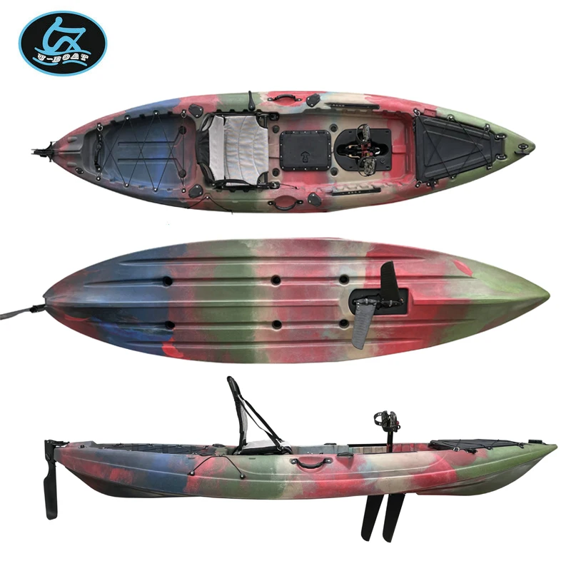 U-boat 2021 New Design plastic kayak rowing boat foot pedal kayak canoe with rudder system