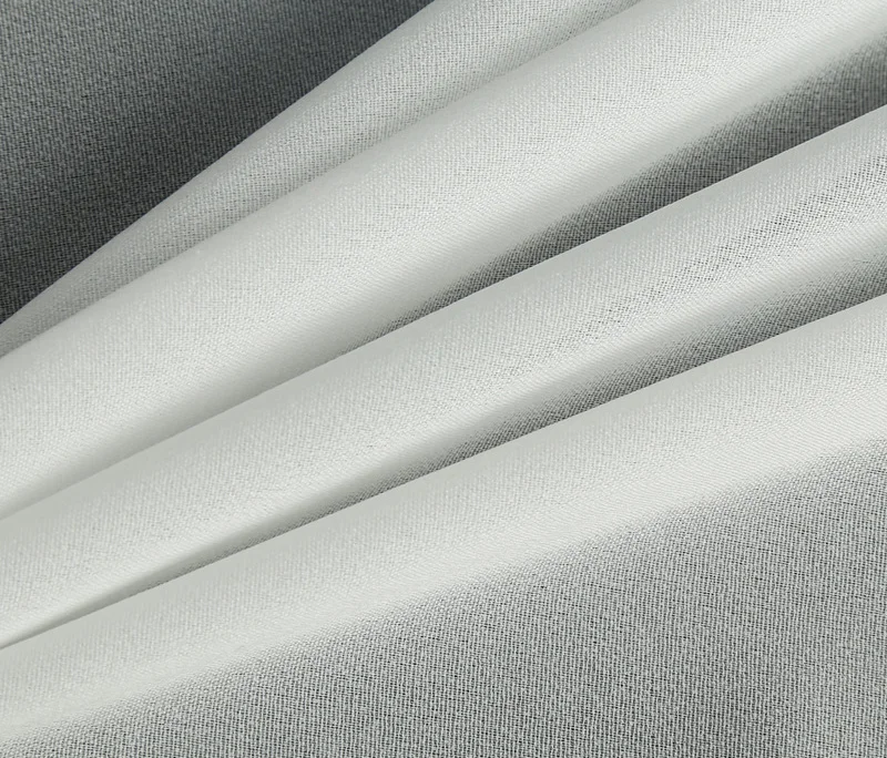 100 Polyester gum stay Plain woven fusing interlining tailoring materials For Suits