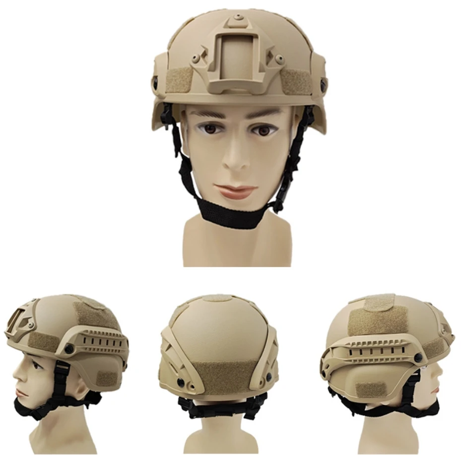 Warwolf Outdoor Sports Protective Helmet for CS Wargame PJ Tactical Fast Helmet with Goggles