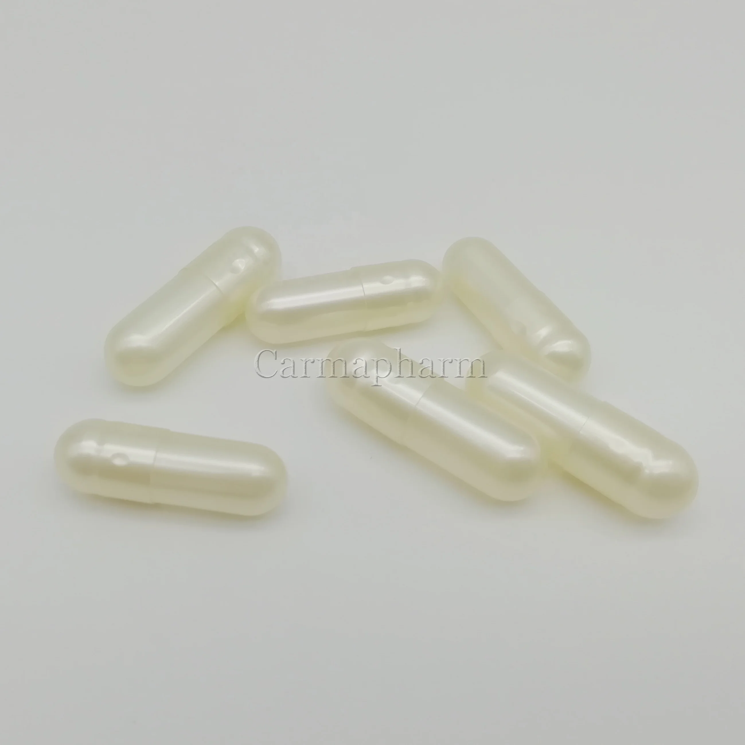 Metallic Shinning Red Color Golden Empty Gelatin Metalized Capsules