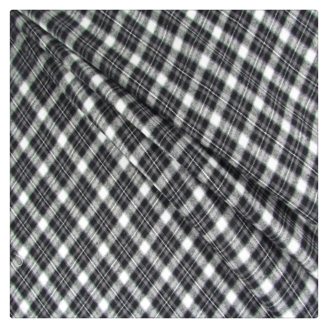 21s 120gsm  180gsm 100% cotton yarn dyed flannel supplier yarn dyed fabric plaid check yarn dyed fabric for garment