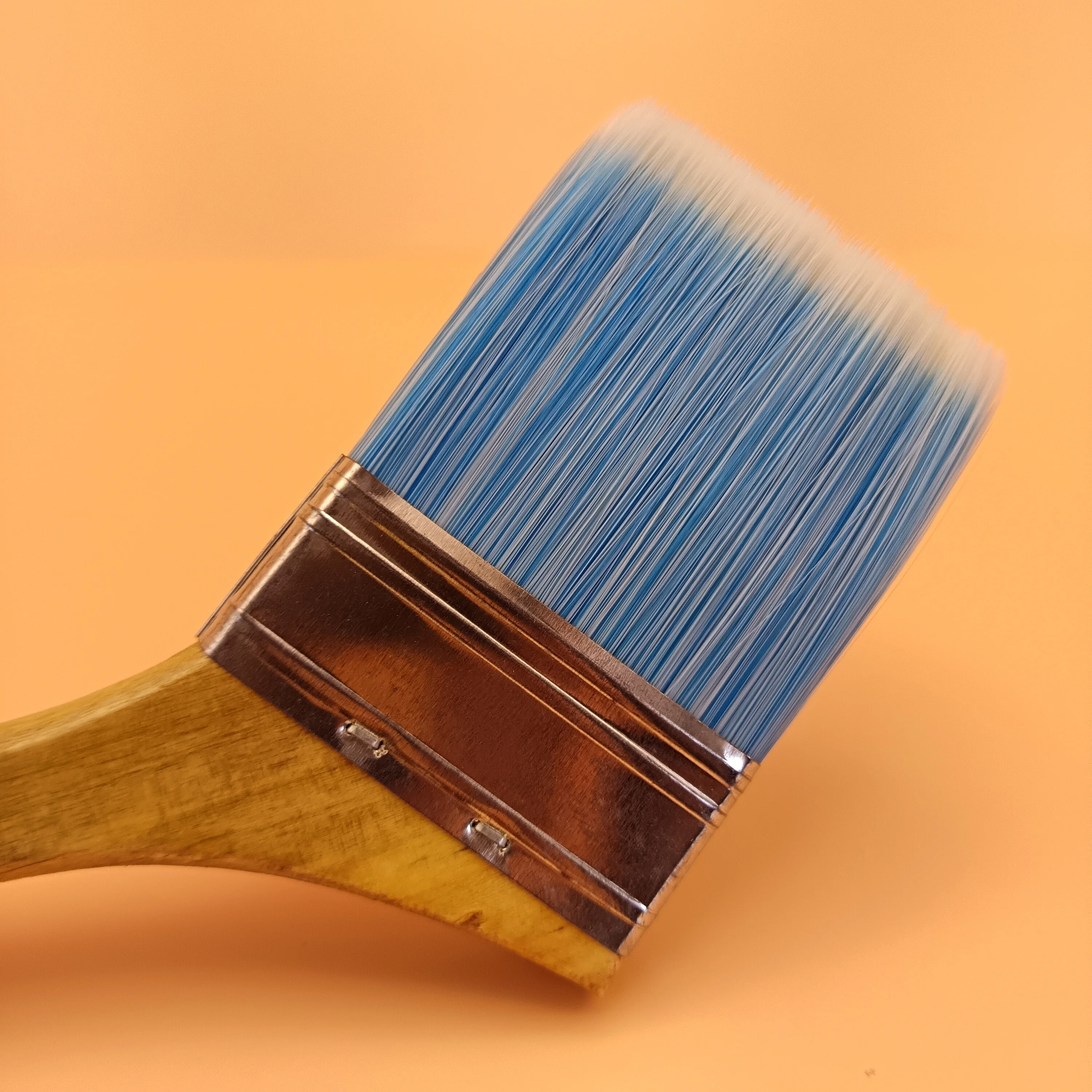 high quality cheap nylon oil varnish colorful wooden long handle paint brush door/fence/ window painting brushes