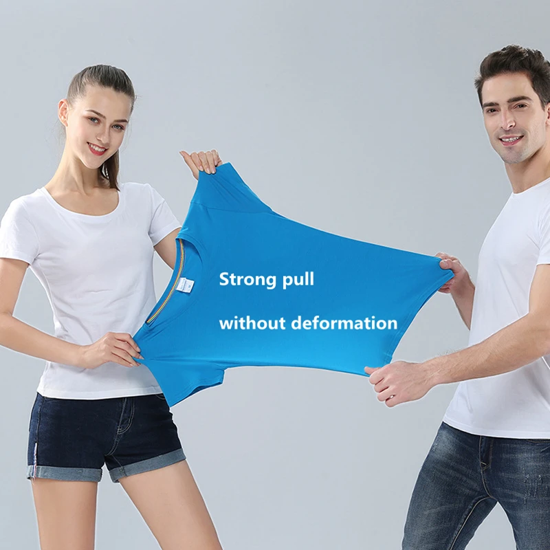 MT-12 Summer cotton ice silk round neck t-shirt custom printing logo company team building tshirt activity clothes diy printing