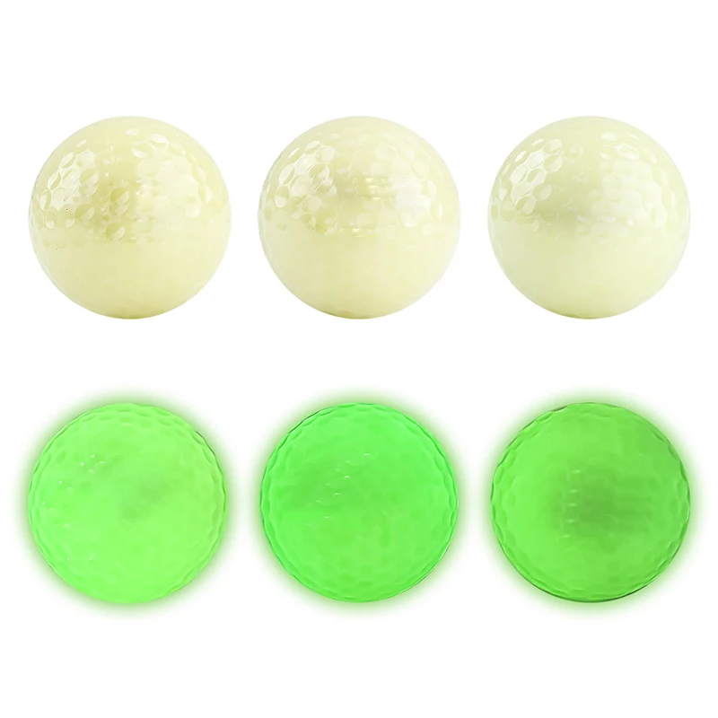 6pcs Golf Ball flashlight set with Box Glow Golf Ball Practice Ball at Night Gifts
