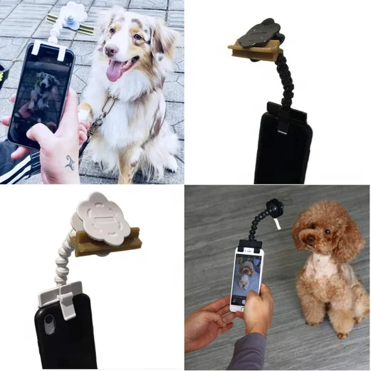 Pet Selfie Pooch Tool Smartphone Attachment Dog Selfie Stick Cellphone Treat Holder Training Perfect Photo Dogs Cats Captivate