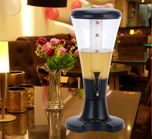 Customized Branding Beer Dispenser,Draft Beer Tower With Ice Tube Cooling.