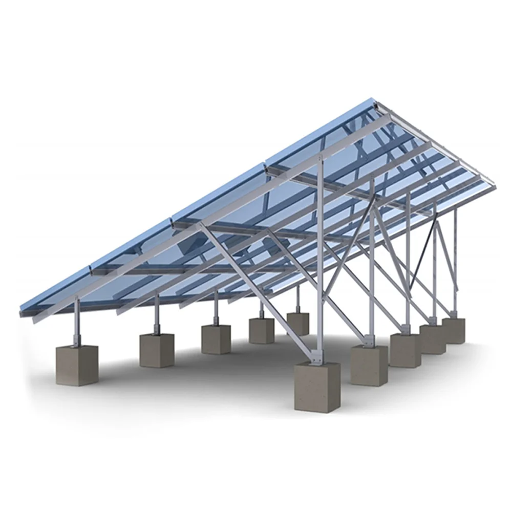 Hot dipped galvanized steel silver white photovoltaic bracket cheap adjustable photovoltaic support