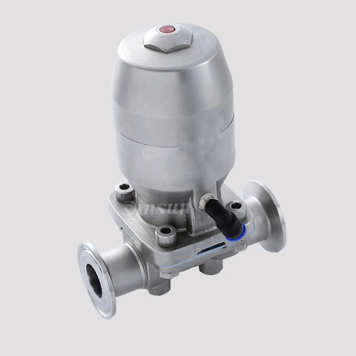 Гигиенический тройной зажим типа MiniI, санитарный диафрагменный клапан с пневматическим приводом из нержавеющей стали