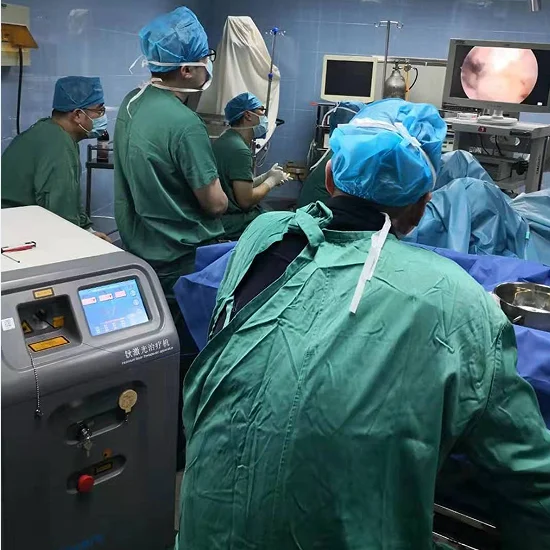 ISO,CE, урология, литотрипсия, лазерное холмистовое лазерное оборудование для камней почечного пузыря, эндоскопия