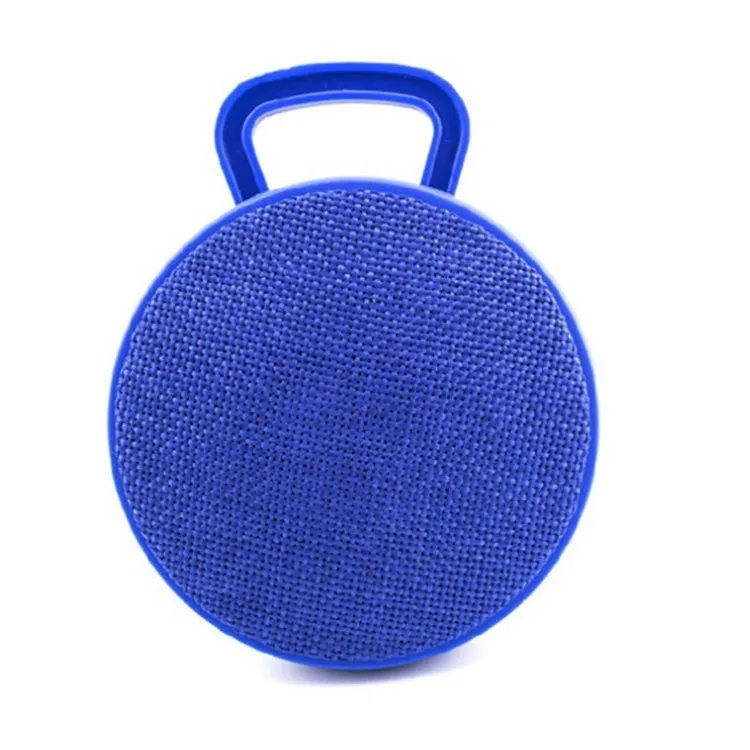 Round Fabric Mini Speaker Portable Cloth Wireless BT Speaker With Hand Strap Hook