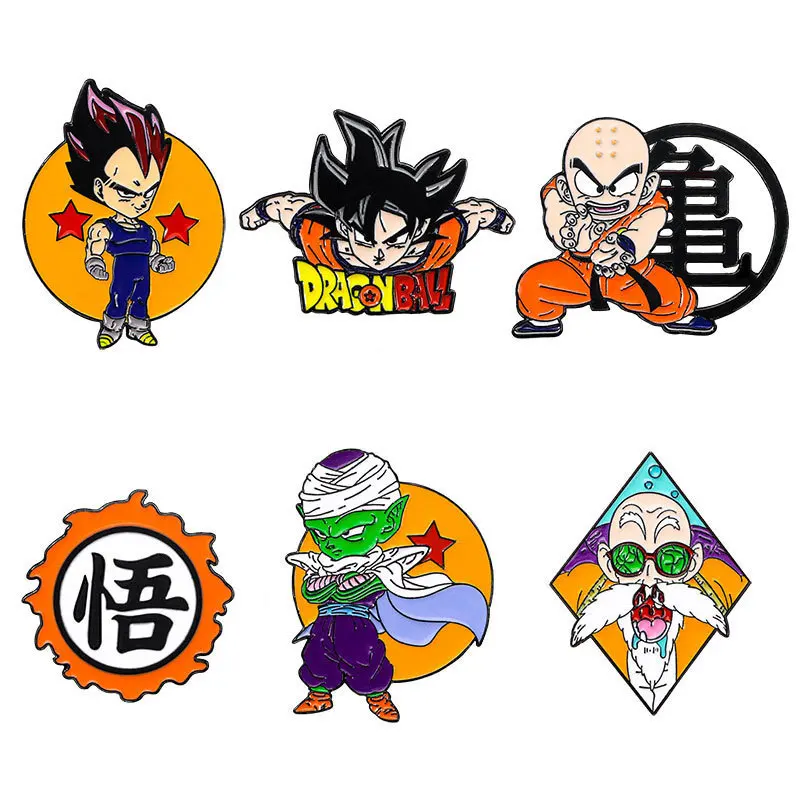Anime DBZ badge super saiyan Goku Dragon ball Z enamel pins