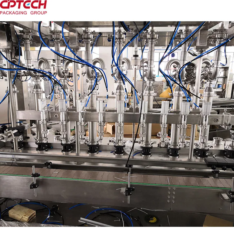 Automatic Liquid Detergent Liquid Soap Production Line 6/8/10/12/14 heads High Speed Filling Machine