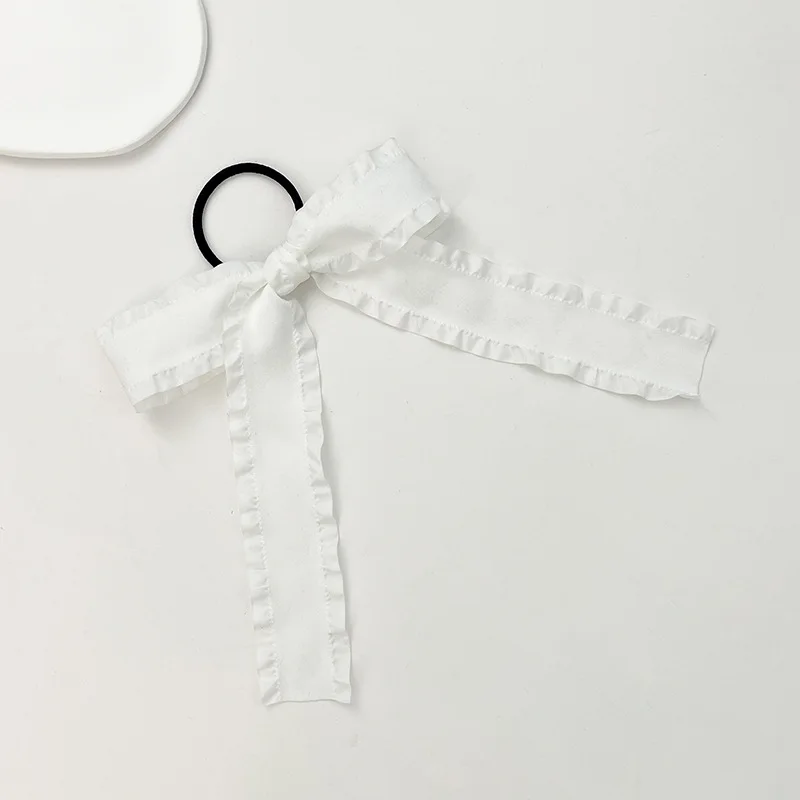 Ballet Style Wave Bow Ribbon Hair Rope Cute Double ponytail Bow Hair Accessories for Women